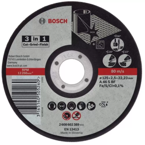 Отрезной круг Bosch 3-в-1 125x2.5x22.23 ММ