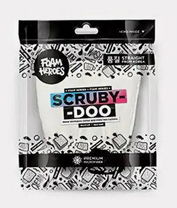 Foam Heroes Scruby-Doo мини-варежка скраб из микроф. для очистки салона 15х15см, 900г/м2, арт.FHA043