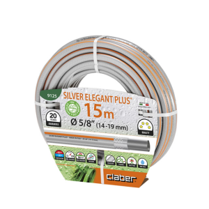 Шланг поливочный Claber Silver Elegant Plus 5/8" (14-19 MM) 15 м.