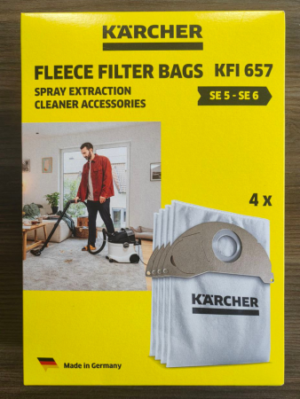 Фильтр-мешки KFI 657 для пылесосов Karcher SE , 4 шт