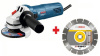 Угловая шлифмашина Bosch GWS 750-125 + алмазный диск
