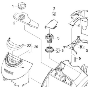 Экран д/замены для пароочистителя Karcher SC 6.800 C