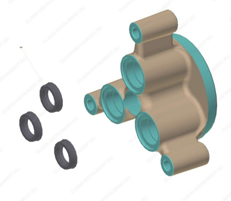 Помпа (средняя часть, блок клапанов) в сборе, K7