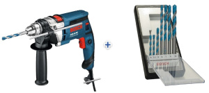 Ударная дрель Bosch GSB 16 RE + набор свёрл