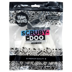 Foam Heroes Scruby-Doo мини-варежка скраб из микроф. для очистки салона 15х15см, 900г/м2, арт.FHA043