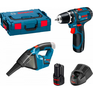 Аккумуляторная дрель-шуруповерт Bosch GSR 12V-15 Professional + пылесос Bosch GAS 12V 0.615.990.GE3