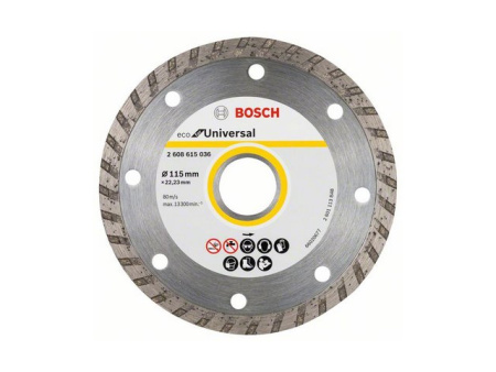 Алмазный круг 125х22 мм универс. Turbo ECO UNIVERSAL BOSCH (сухая резка)