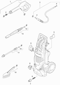 Фиксатор кабеля для минимоек серии K5-K7, Karcher
