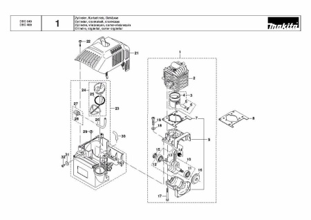 Бензиновый триммер Makita DBC340