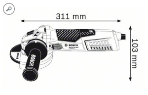 Угловая шлифмашина Bosch GWS 15-125 Inox Professional
