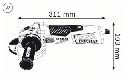 Угловая шлифмашина Bosch GWS 15-125 Inox Professional