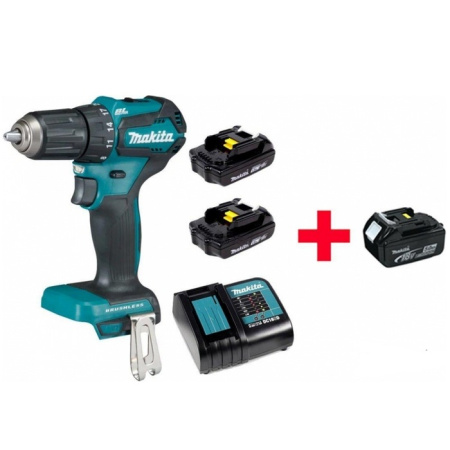 Аккумуляторная дрель-шуруповерт MAKITA DDF 483 SYE + АКЦИЯ (BL1850B 1 шт.)
