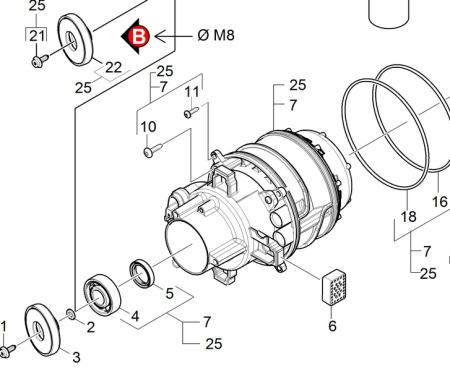 Косая шайба, K7, Karcher