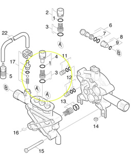 Комплект клапанов, 3 шт, Karcher, 2.884-873.0