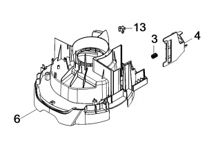 Консоль (держатель) двигателя WD 3, Karcher