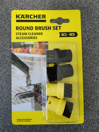 Комплект круглых щёток для пароочистителей SC, 4шт, Karcher