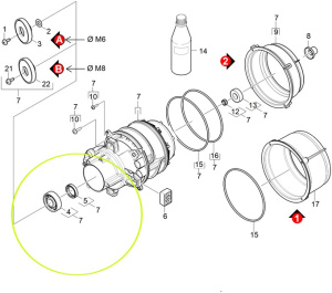 Уплотнительное кольцо 20х37х8, Karcher | 6.367-051.0