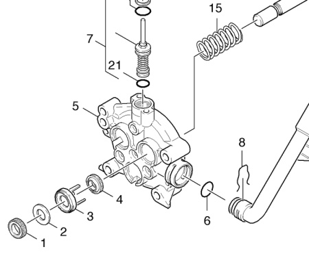 Направляющая поршня Karcher K 7.80 M, K 7.85 M
